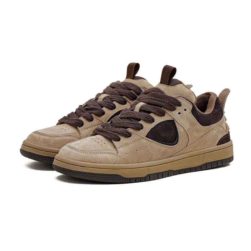 Men's Retro Breathable Leather Low Top Casual Sneakers