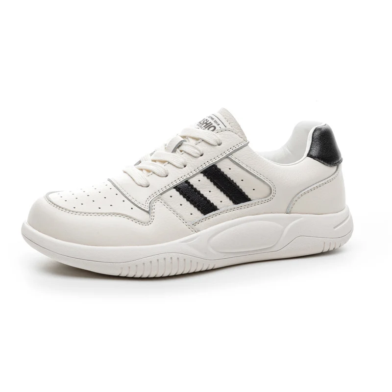 Women's Breathable Leather Comfort Court Sneakers