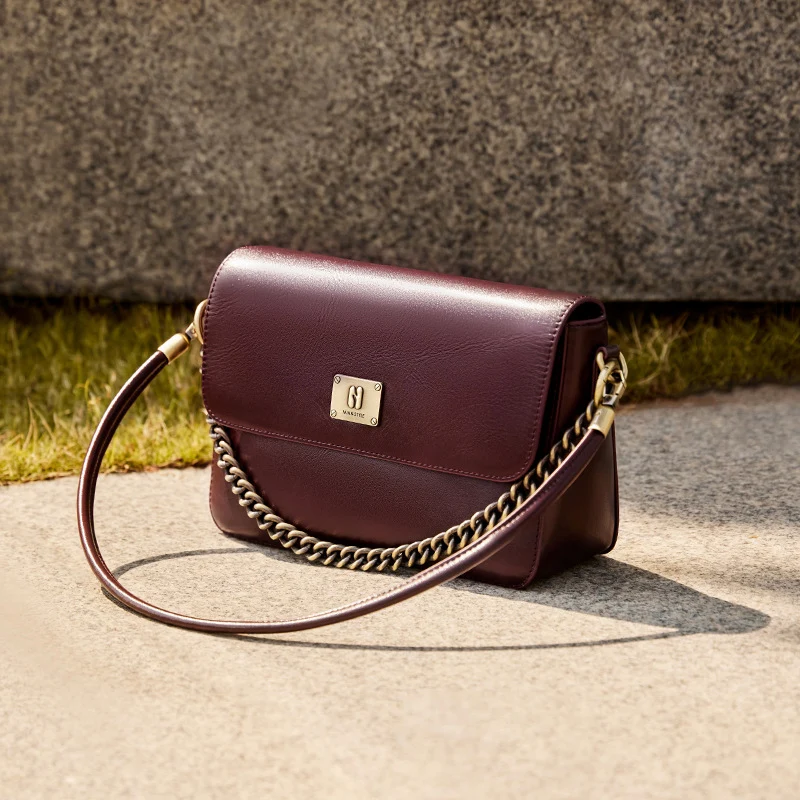 Women's Elegant Fashion Leather Chain Shoulder Bag