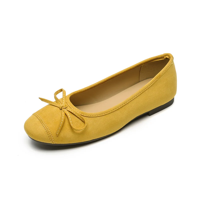 Women's Plain Bowknot Casual Comfort Flats