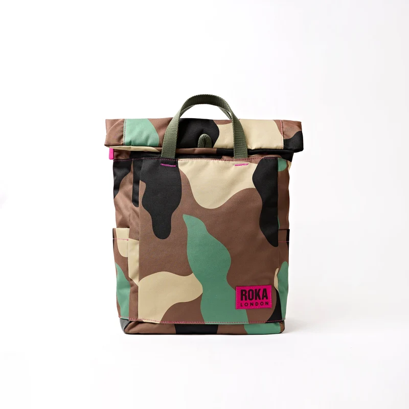 ROKA Camden J Vintage Camo Medium Ryggsäck i Återvunnen Nylon