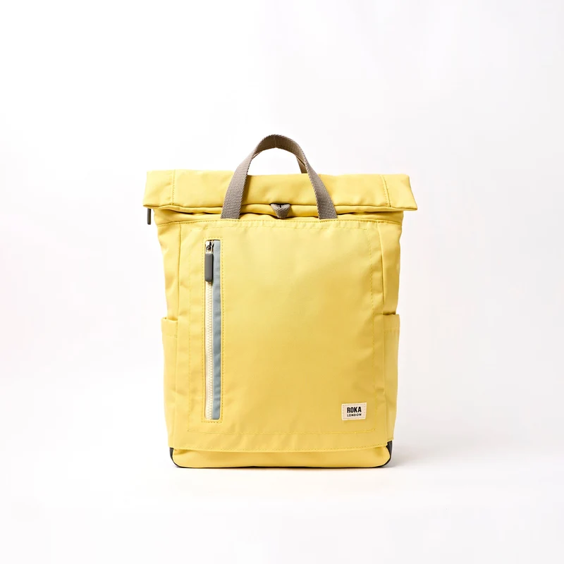 ROKA Camden J Lemonade Randig Medium Ryggsäck i Återvunnen Nylon