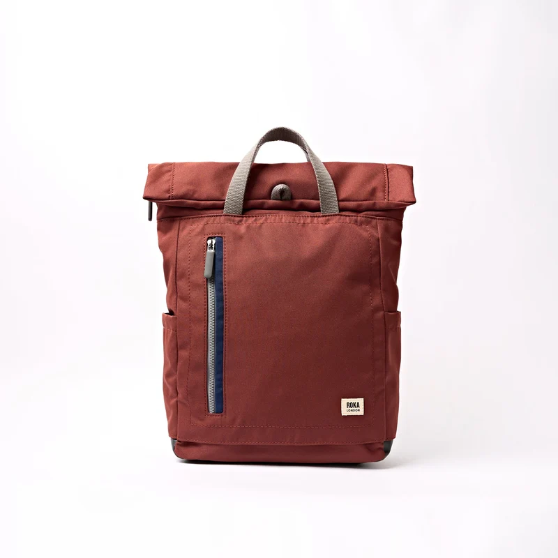 ROKA Camden J Henna Randig Medium Ryggsäck i Återvunnen Nylon
