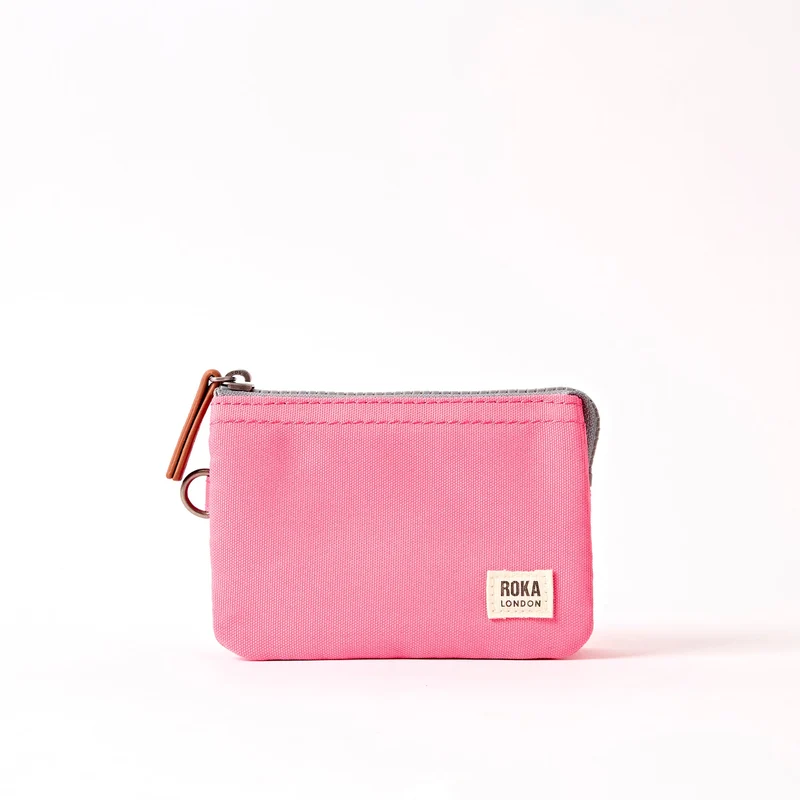 ROKA Carnaby Liten väska i återvunnen canvas med rosa citronlemonad