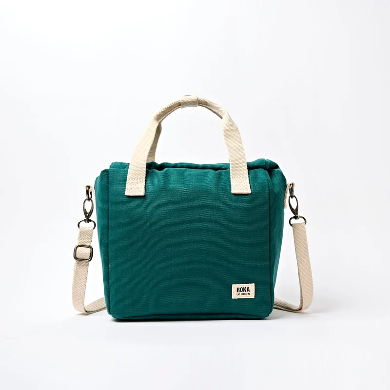 ROKA Hampstead Canvas Lunchväska | Blågrön