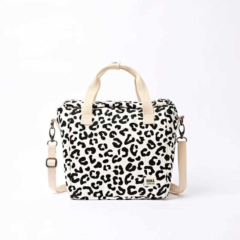 ROKA Hampstead Canvas Lunchväska | Sommarleopard