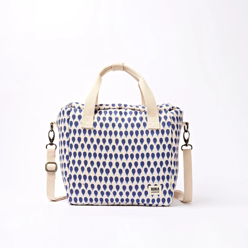 ROKA Hampstead Canvas Lunchväska | Denim Rain Indigo