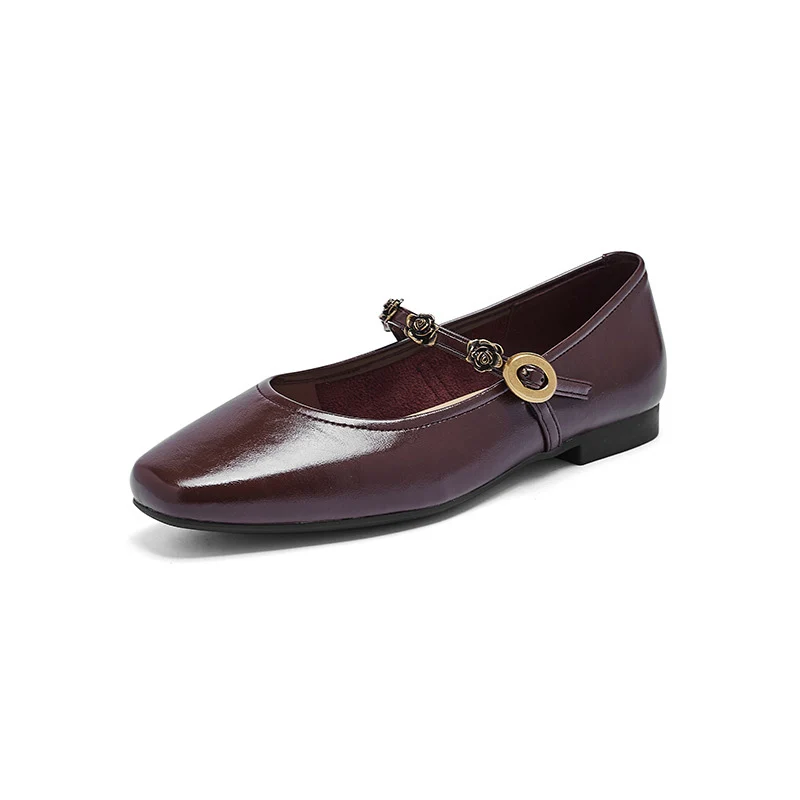 Women's Plain Elegant Casual Mary Jane Flats
