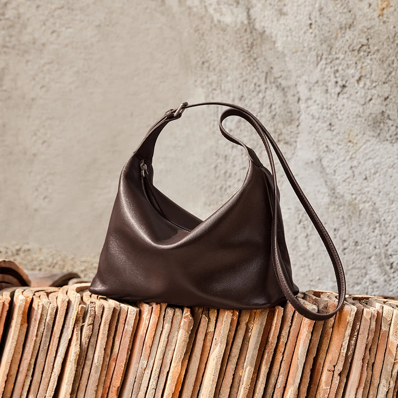 Women's Genuine Leather Soft Casual Hobo Bag