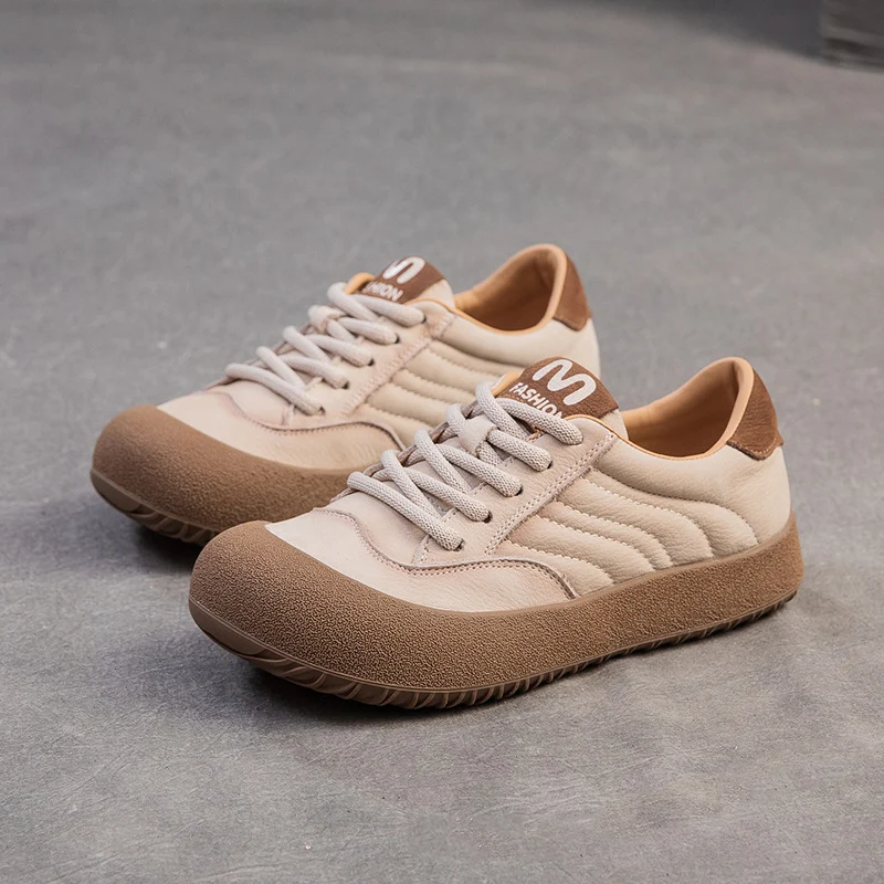 Women's Leather Casual Casual Sneakers Comfort Shoes