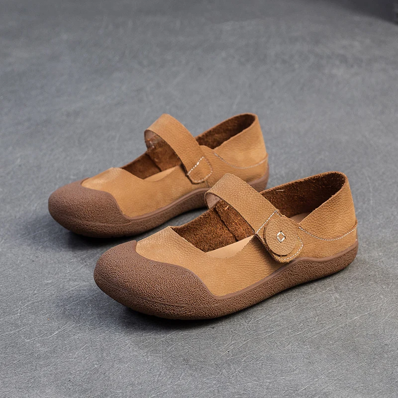 Women Minimalism Leather Soft Flat Casual Shoes