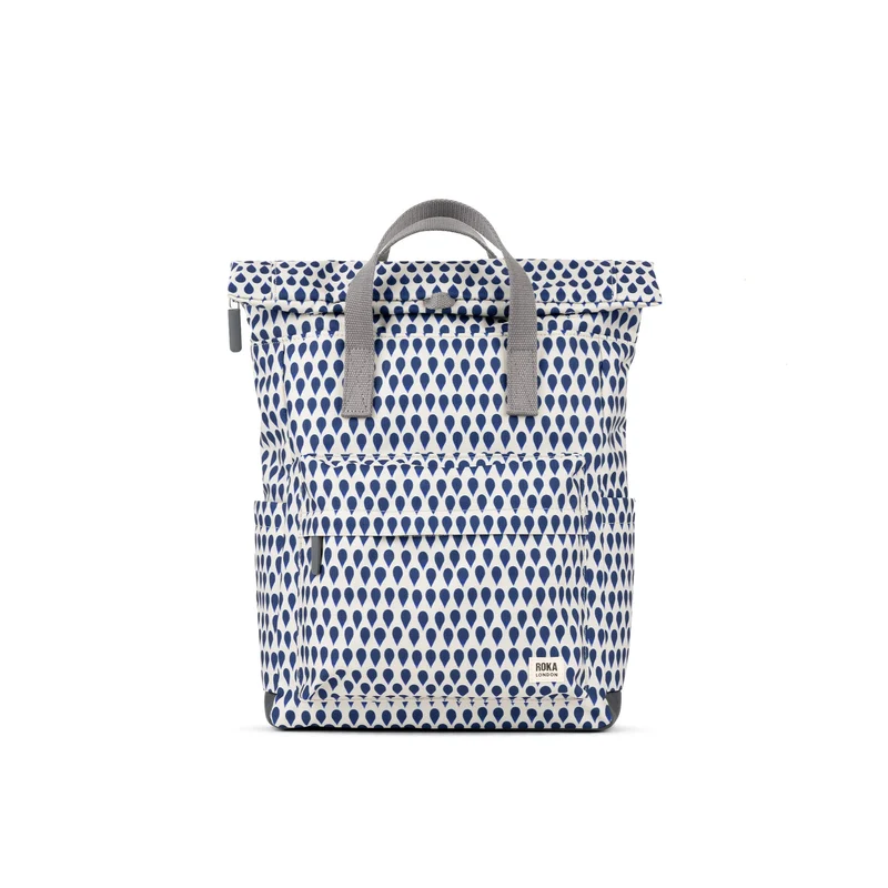 ROKA Canfield B Denim Rain Liten Återvunnen Canvasväska