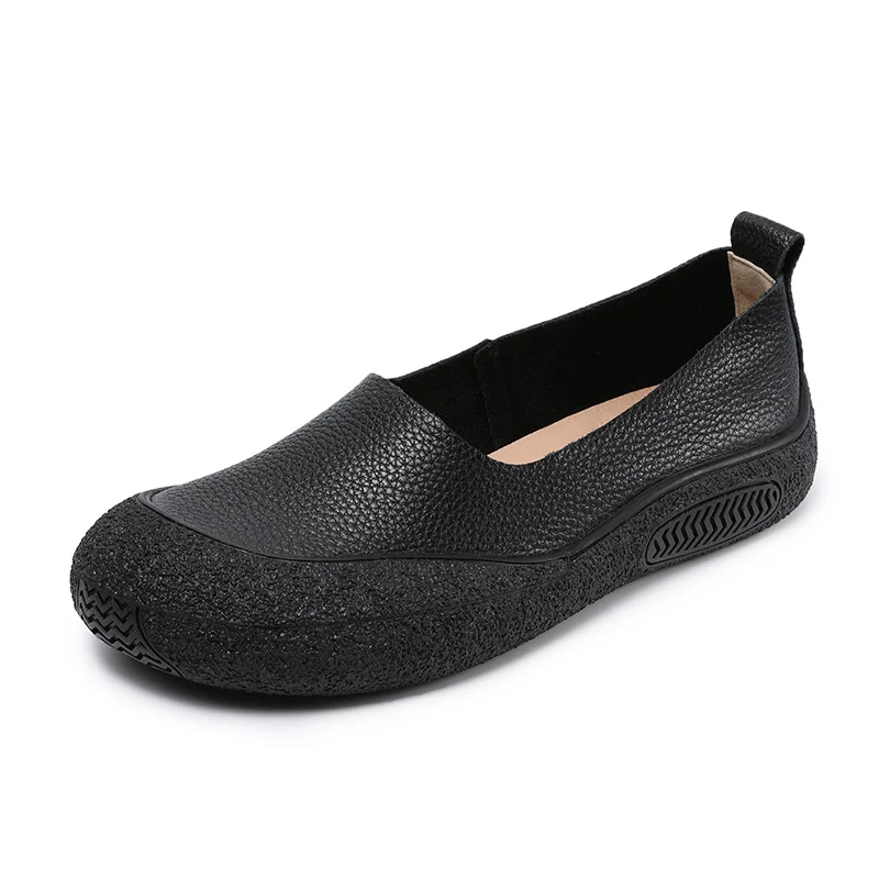 Women Vintage Soft Leather Casual Flats