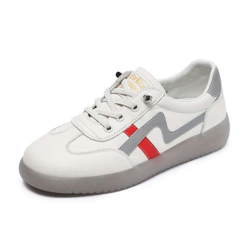 Women Stylish Leather Flat Slip-on Casual Shoes