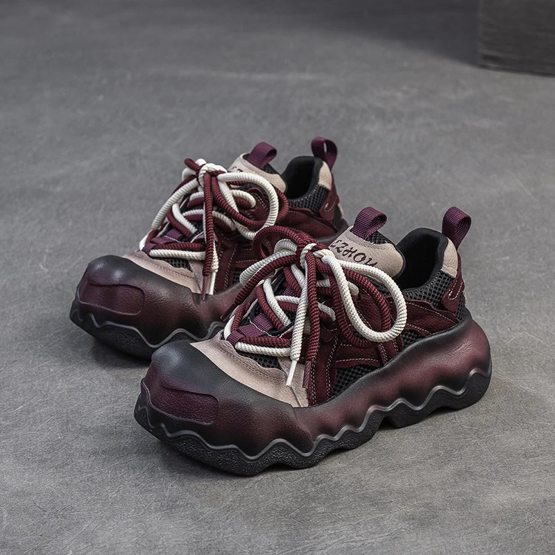 Women Fashion Color Matching Flat Casual Shoes