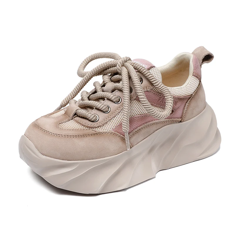 Women Fashion Breathable Mesh Platform Casual Shoes
