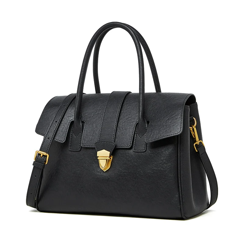 Women's Vintage Leather Shoulder Tote Satchel Purse