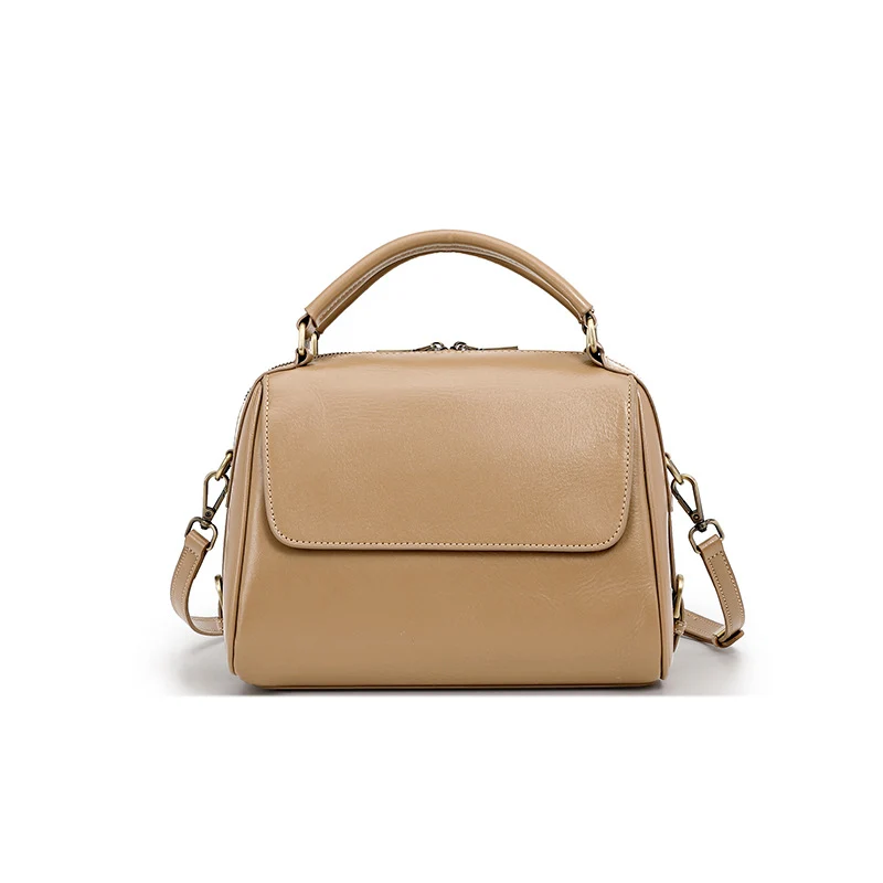 Women Fashion Simple Leather Shoulder Tote Purse