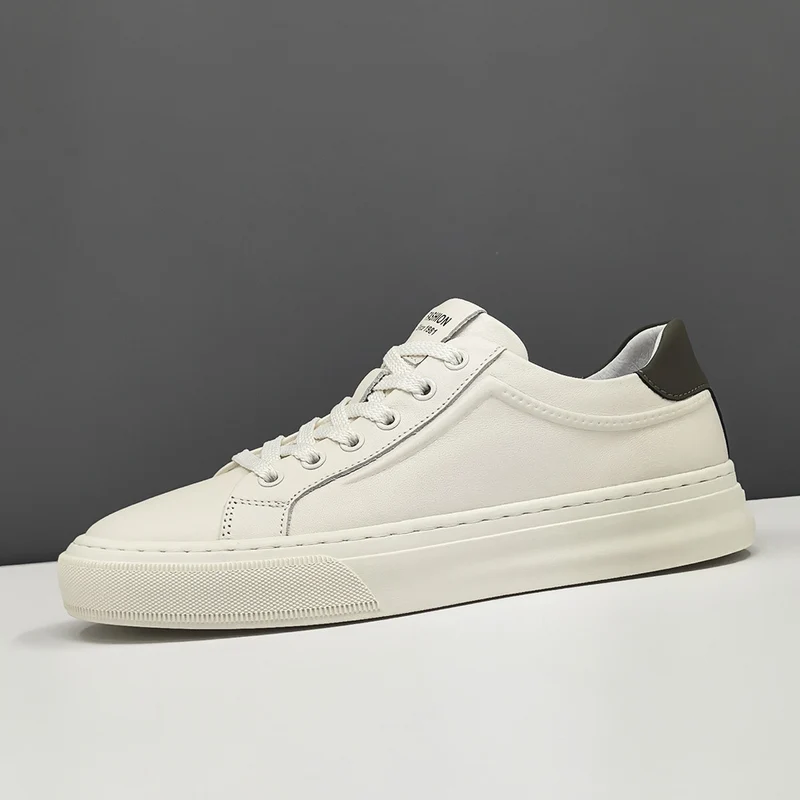 Men Fashion Leather Soft Flat Casual Shoes