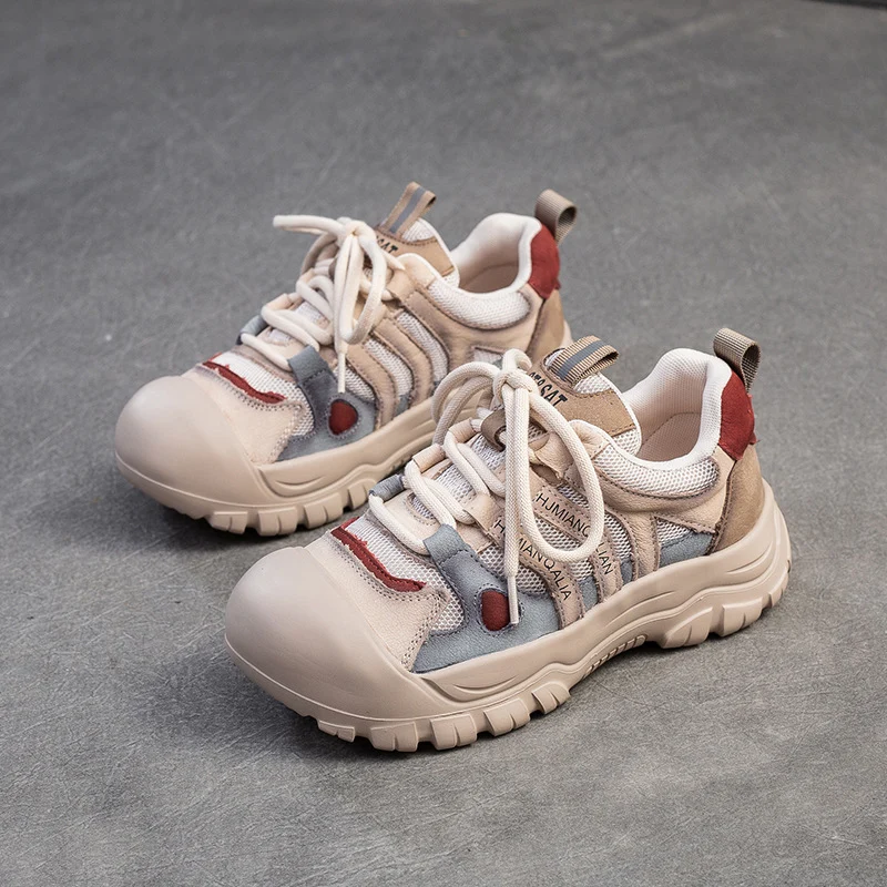 Women Retro Patchwork Breathable Casual Shoes