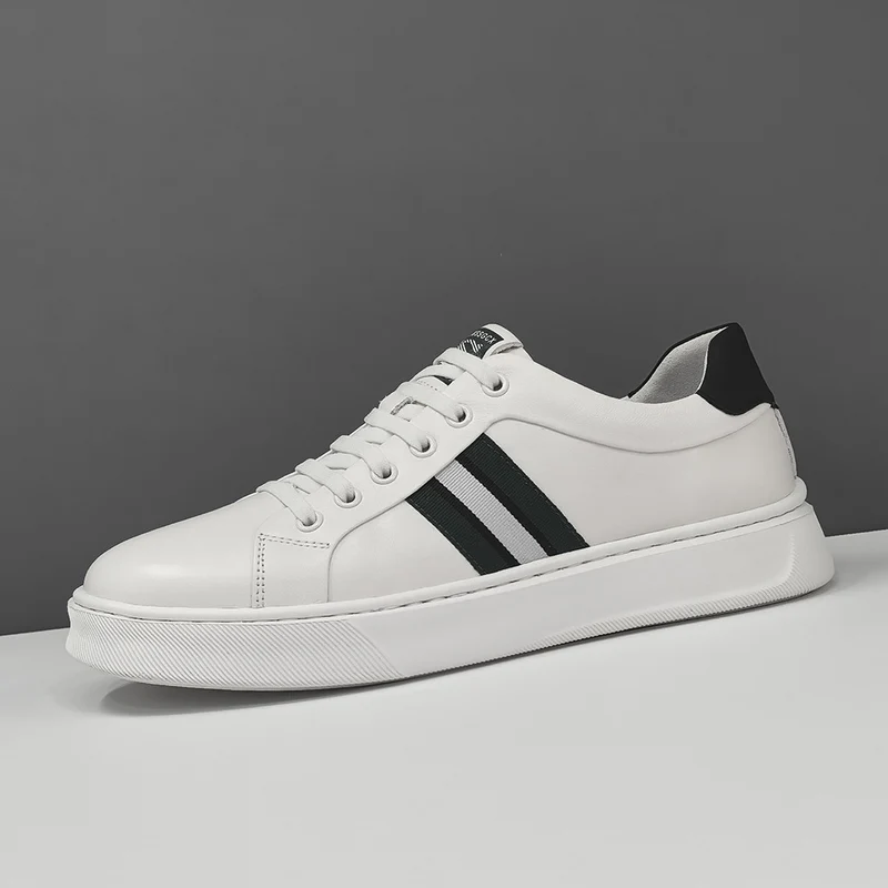 Men Fashion Leather Flat Casual Shoes