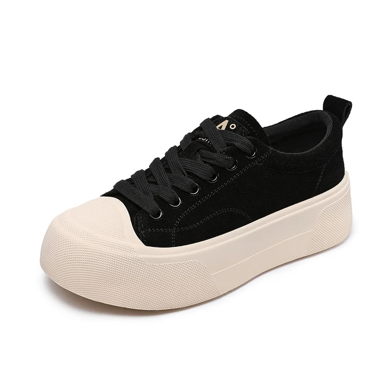 Women Minimalism Plain Suede Flat Casual Shoes