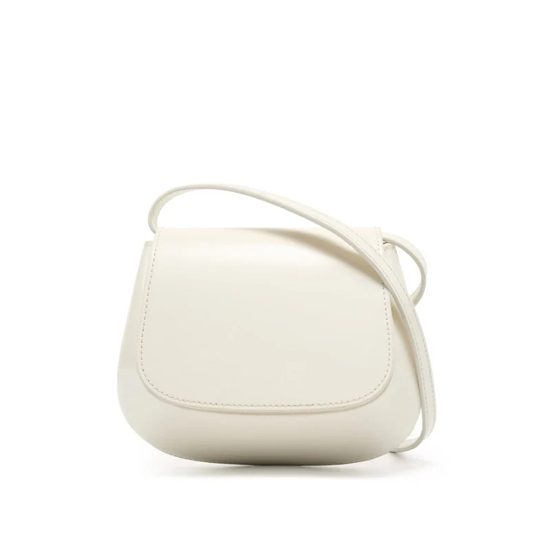 Women Fashion Simple Plain Leather Cross Body Bag