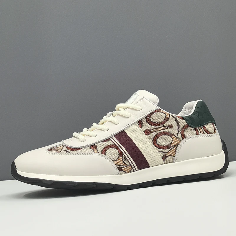 Men Fashion Color Matching Canvas Flat Casual Sneakers