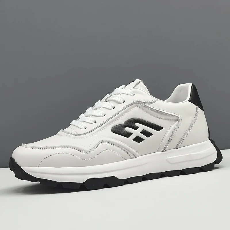 Men Leather Casual Fashion Court Sneakers