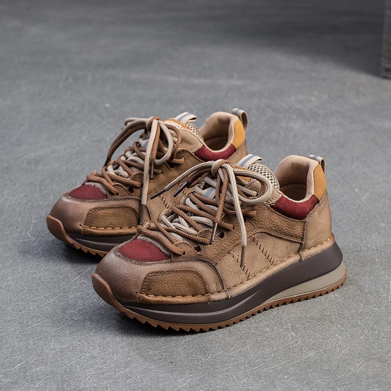 Women Stylish Quilted Leather Casual Sneakers