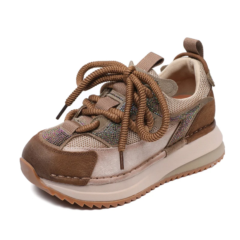 Women Fashion Breathable Mesh Casual Platform Sneakers