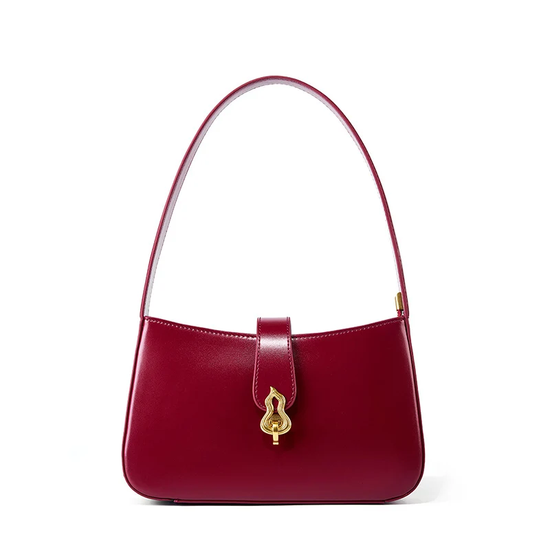 Women Stylish Solid Cowhide Shoulder Bag