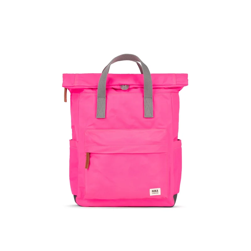 ROKA Canfield B Neonrosa Medium Återvunnen Nylonväska