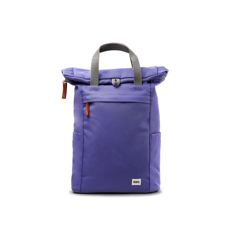 ROKA Finchley En Peri Purple Medium Återvunnen Canvasväska