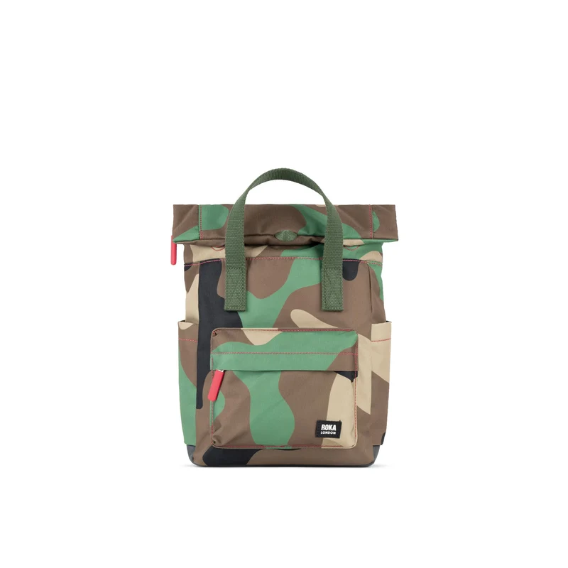 ROKA Canfield B Vintage Camo Liten Återvunnen Canvasväska