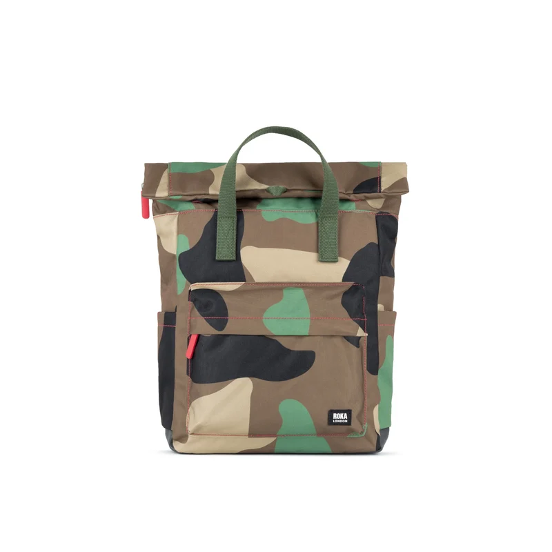 ROKA Canfield B Vintage Camo Medium Återvunnen Canvasväska