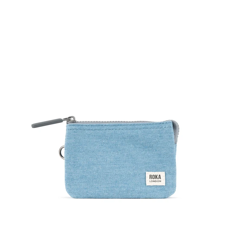 ROKA Carnaby Liten väska i ljus denim i återvunnen canvas
