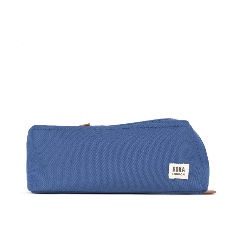 ROKA Pimlico Burnt Blue Liten Återvunnen Canvaspåse