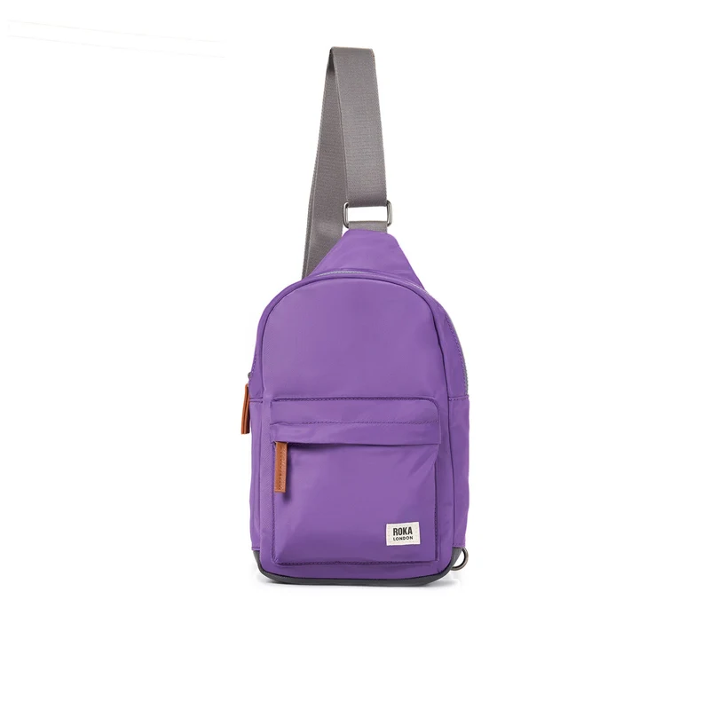 ROKA Willesden B Stor återvunnen nylonväska | Fresh Purple