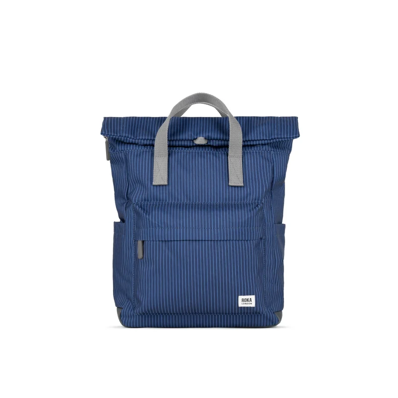 ROKA Canfield B Dark Wash Denim Medium Återvunnen Canvasväska