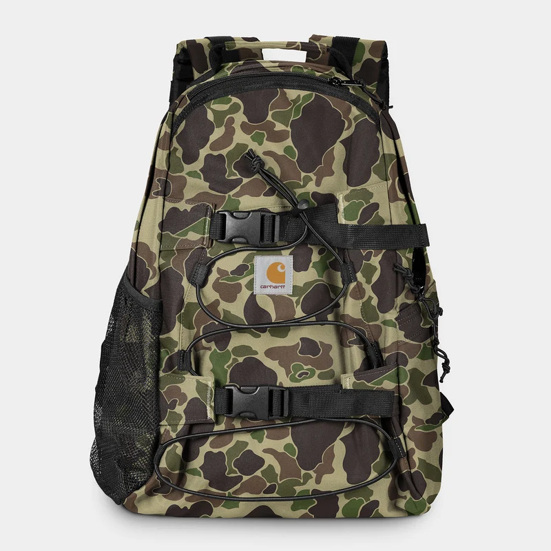 Carhartt WIP Herr Kickflip Ryggsäck - Anka Grön Kamouflage