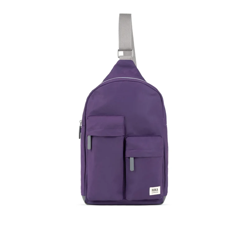 ROKA Willesden M XL Återvunnen Nylonväska - Majestic Purple