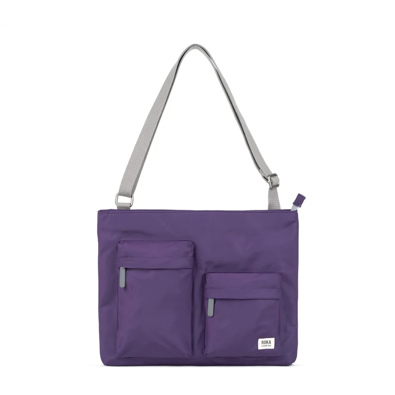 ROKA Moorgate M Medium återvunnen nylonväska - Majestic Purple