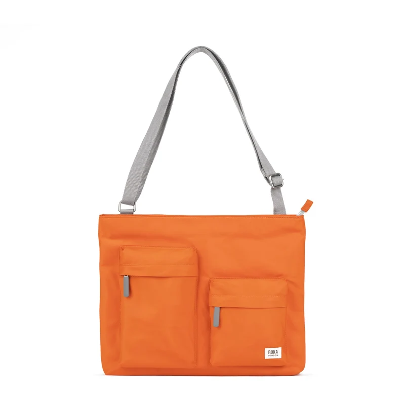ROKA Moorgate M Medium Återvunnen Nylonväska - Bränd Orange