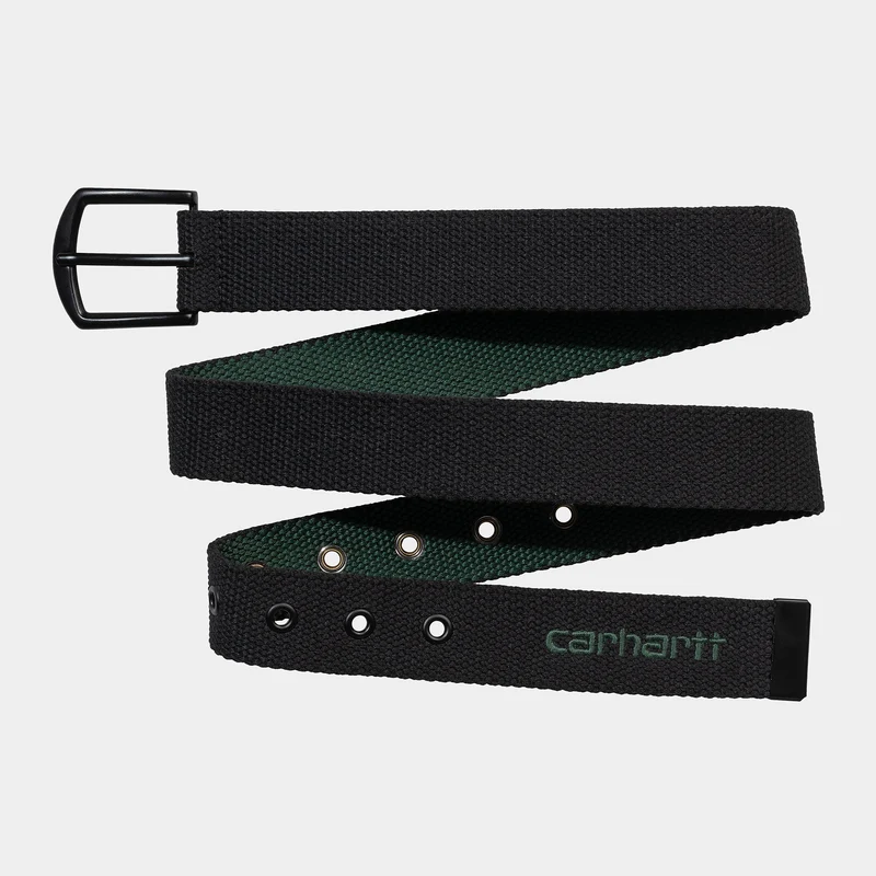 Carhartt WIP Herr Heston Bälte - Svart / Discovery Green