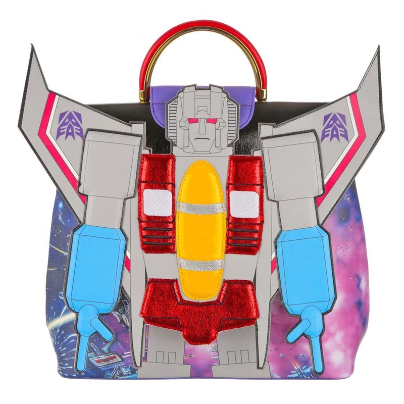 Irregular Choice Kvinnor Transformers Scheming Starscream Bag - Silver / Röd