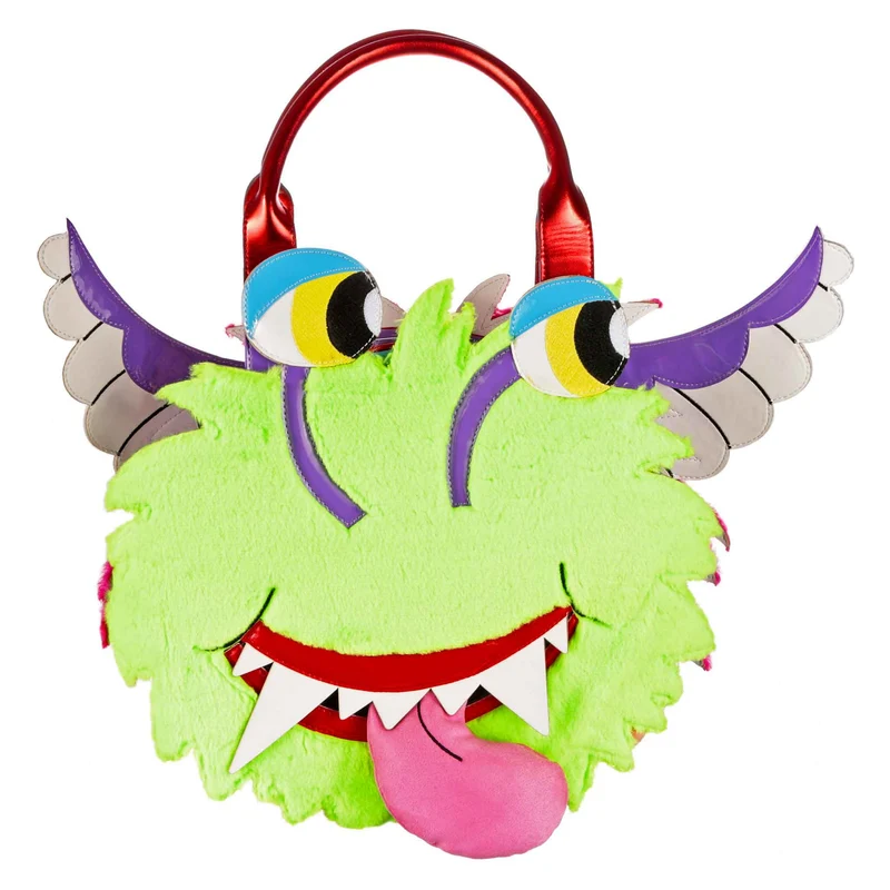 Irregular Choice Dam Fluffy Freaks Bag - Grön