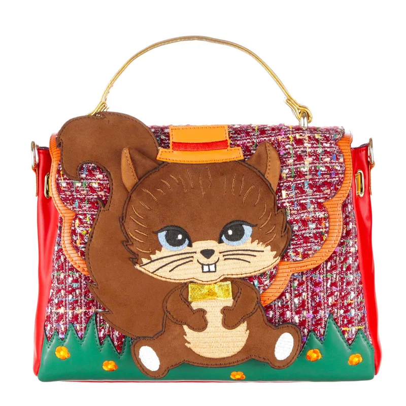 Irregular Choice Cheeky Chap Bag för kvinnor - Röd