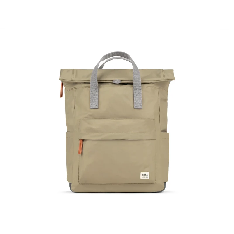 ROKA Canfield B Taupe Medium Återvunnen Nylonväska
