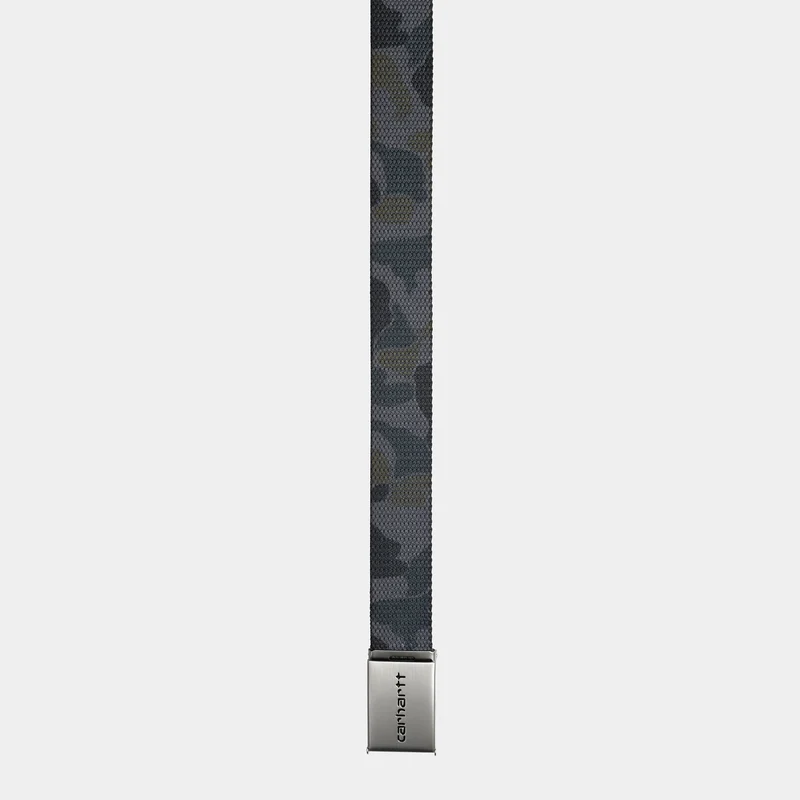 Carhartt WIP Unisex Chrome Clip-bälte - Camo Duck Grey